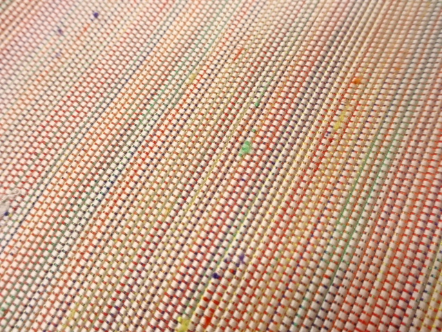  横縞模様織出し名古屋帯